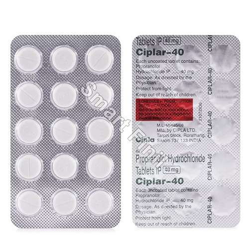 Ciplar 40mg (Propranolol) 1 Ciplar 40mg