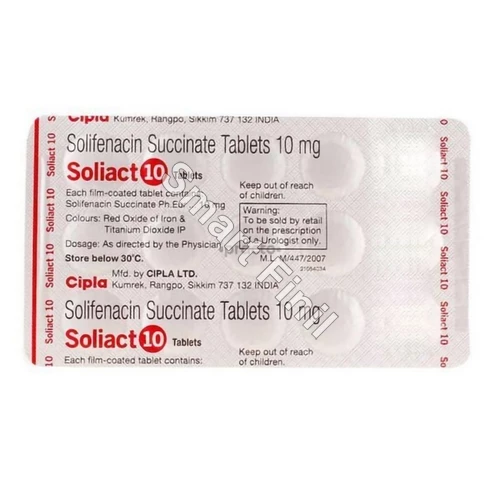 Soliact 10mg Tablet (Solifenacin) 1 Soliact 10