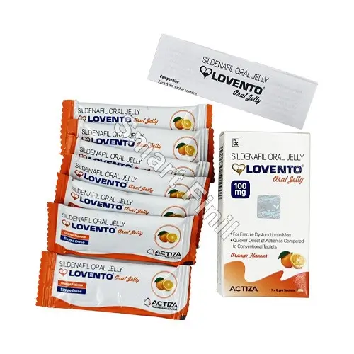 Lovento Oral Jelly Orange Flavour 1 Lovento Oral Jelly Orange Flavour