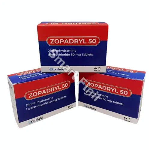 Zopadryl 50mg (Diphenhydramine) 1 Zopadryl 50mg